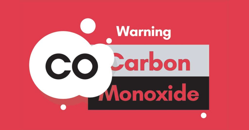 A warning sign for carbon monoxide