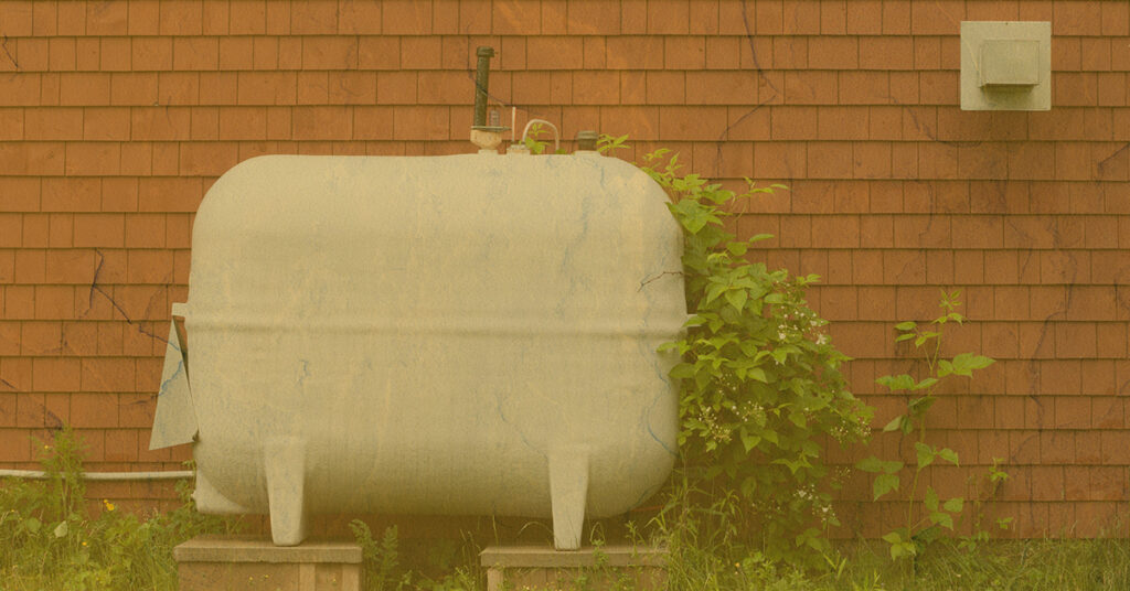 water in oil tank
