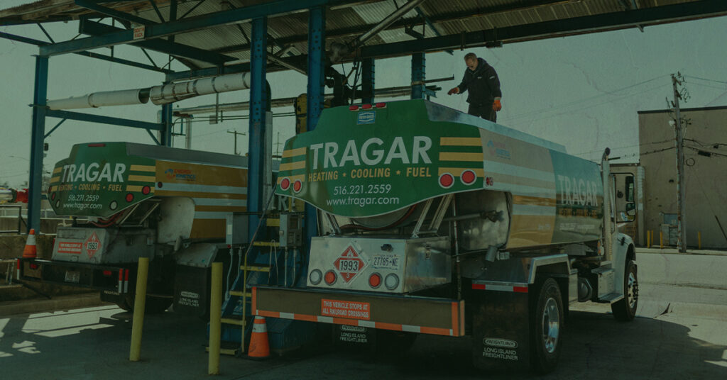 Express COD oil delivery trucks