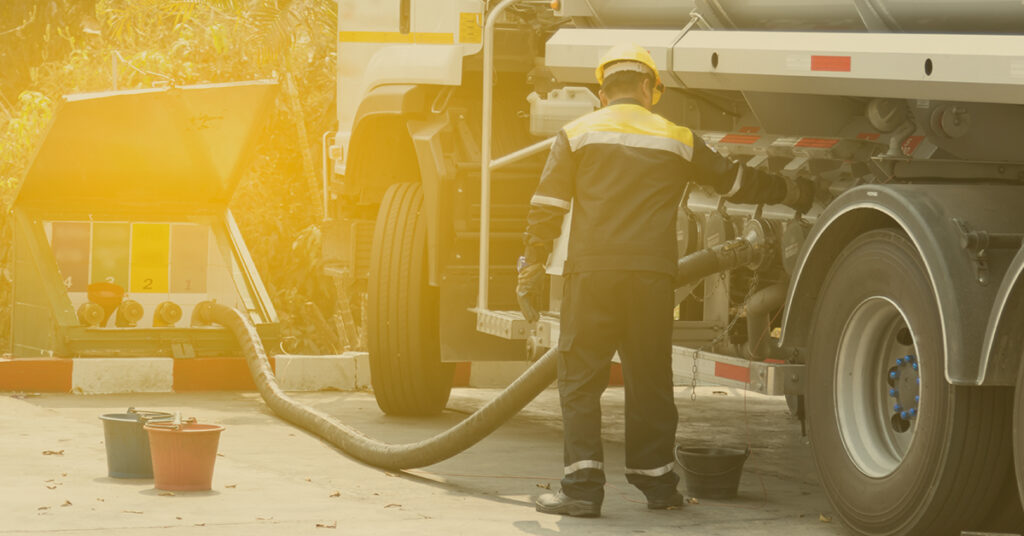 Local oil delivery to a Long Island home